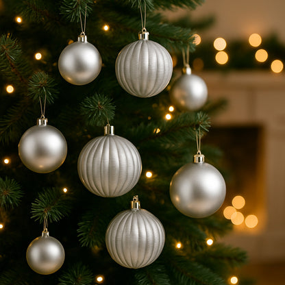 Set 28 Esferas Navideñas Plástico 12 5 Cm Decoración Árbol