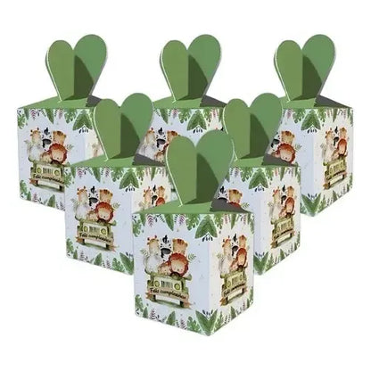 12 Cajas De Cotillon Safari Dulces Decoración Safari Fiesta Safari