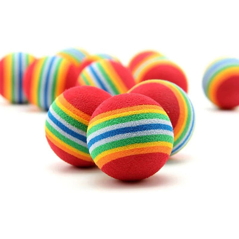 4 Pelotas Para Gatos Juguetes Para Gatos Juegos Para Gatos Multicolor