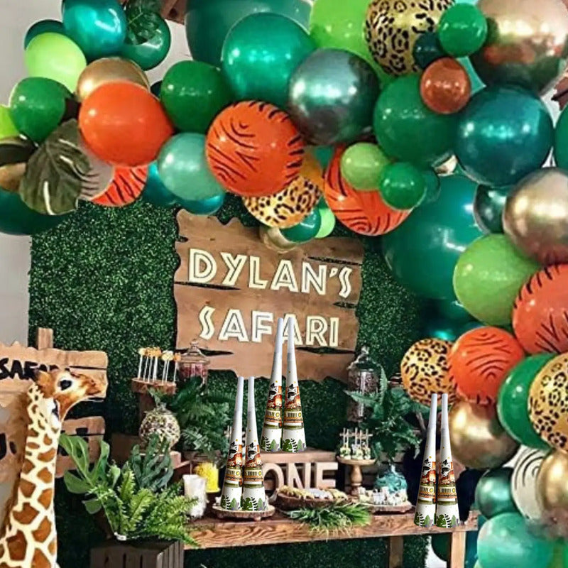 X6 Silbato Safari Fiesta Decoración Feliz Cumpleaños Safari Safari
