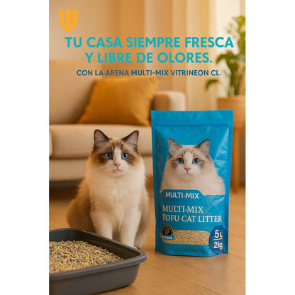 Arena Tofu Gatos Arena Bentonita Sanitaria Arena Tofu 2 Kg