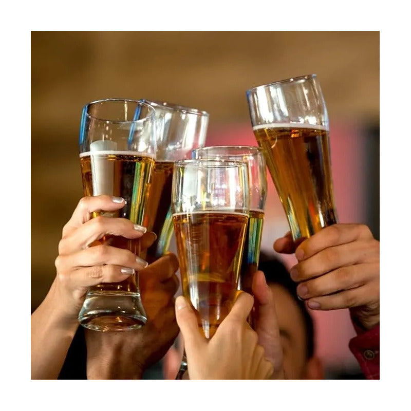 18 Vaso Acrilico Cervecero Reutilizable 440 Ml Transparente Vaso Transparente