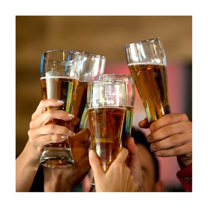 18 Vaso Acrilico Cervecero Reutilizable 440 Ml Transparente Vaso Transparente