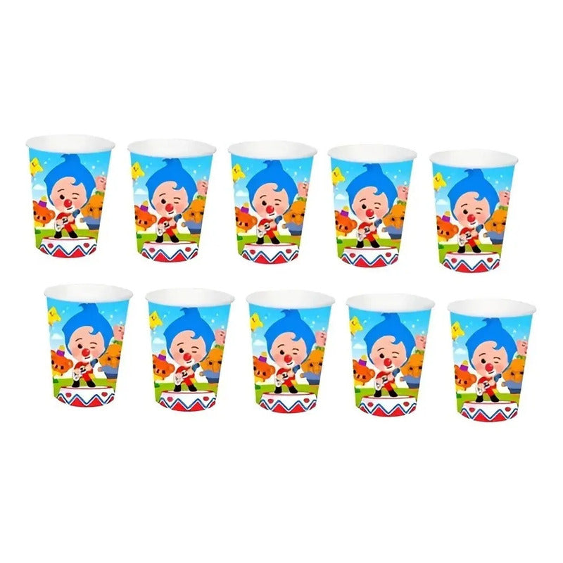 10 Vasos Cumpleaños Vasos Desechable Cumpleaños Payaso