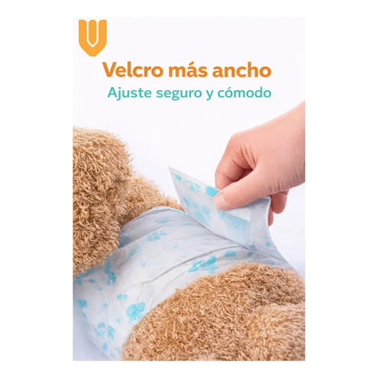 48 Pañales Perros Macho Gatos Desechables Incontinencia M Blanco Macho M 55 X 20cm