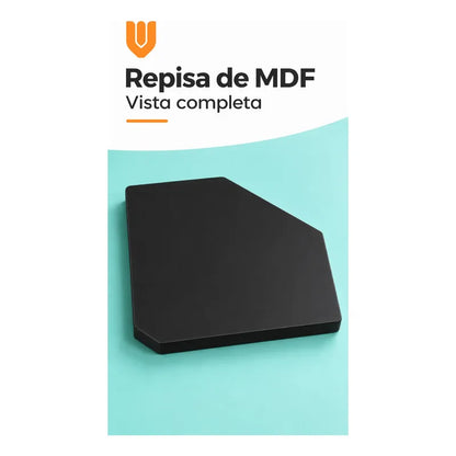 Repisa Esquinera Flotante Mdf Negro 30x30 Cm Vitrineon Cl Negro Repisa Esquinera Flotante Estante Mdf Marrón Decoración Rincón Pared Hogar Plantas Adornos Fotografías Living 30x30