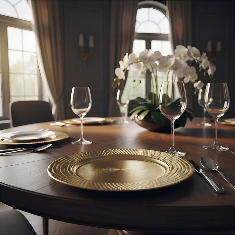 6 Plato Base Navideños Vajilla Navidad Juego De Platos 33cm