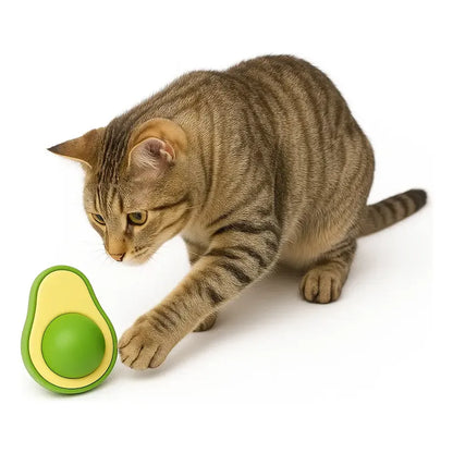 Bola Catnip Gato Juguete Adhesivo Pared Estimulante Natural Palta