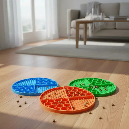 X4 Lickimat Almohadilla Para Lamer Plato Antiestres Perro Mu Multicolor