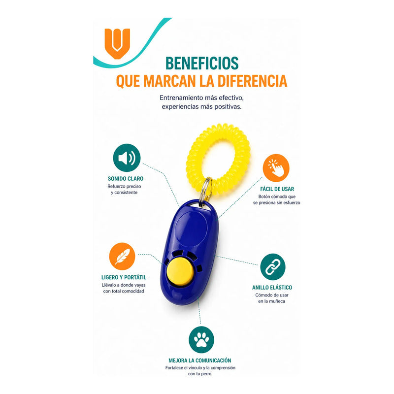 Herramienta Obediencia Perros Aprendizaje Rapido Control Mul Azul