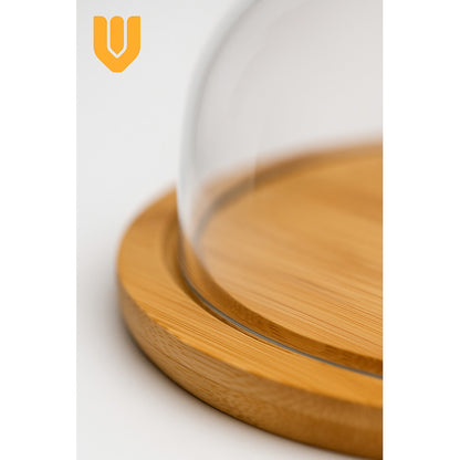 Base Torta Redonda Bambú Porta Cupcakes Soporte Almacenamien