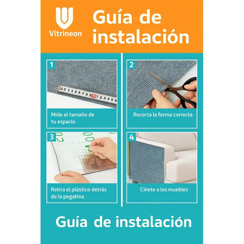 Protector Sillón Gato Tapete Rascador Antiarañazos Mueble