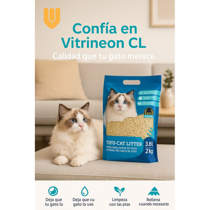 X4 Arena De Tofu Arena De Gato Sanitaria Arena Gato 2 Kg