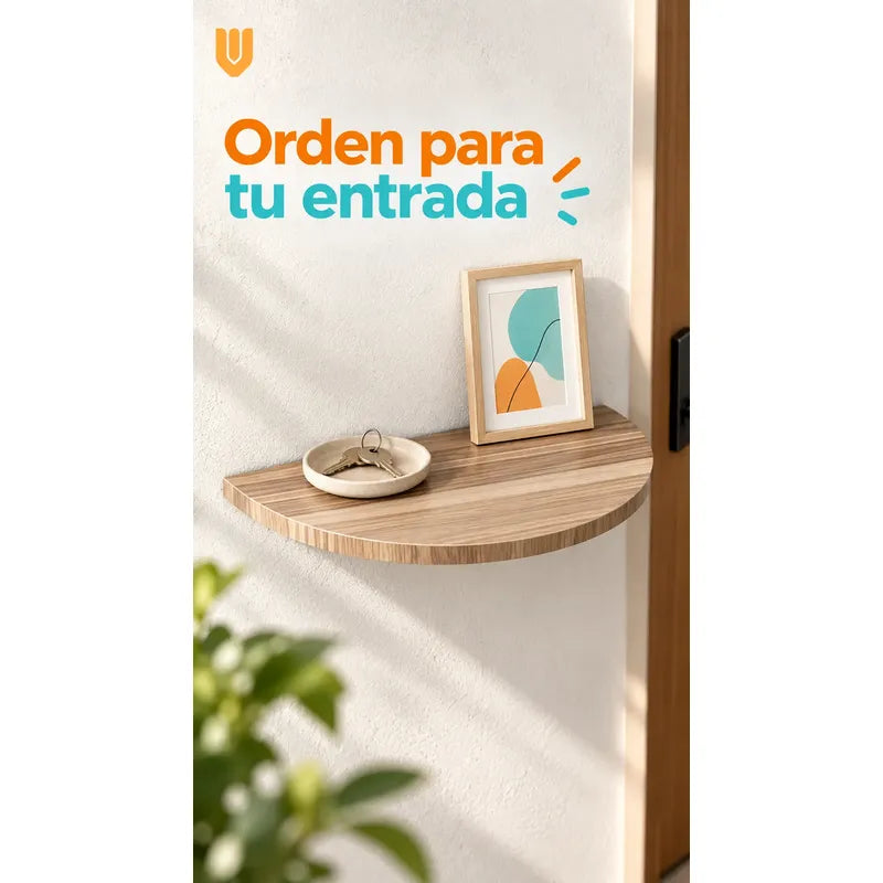 Repisa Flotante Semicircular Mdf Beige 40cm Vitrineon Cl Beige Repisa Mural Flotante Estante Decorativo Organización Recibidor Living Oficina Madera Mdf Muro Concreto Vestidor 40cm