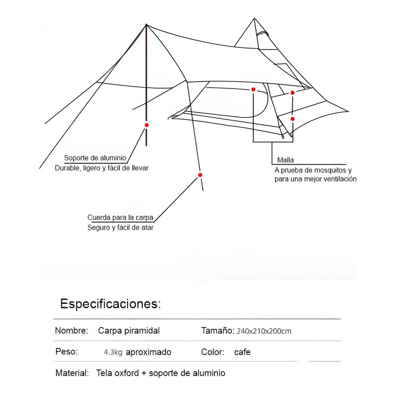 Carpa Camping Accesorios Para Acampar Articulos De Camping