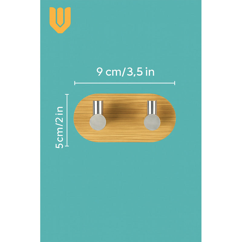 Colgador Pared Acero Inoxidable Bambu Colgador Perchero