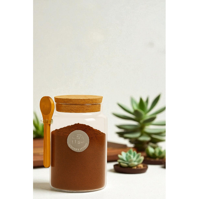 Contenedor Hermetico Cafe Frasco De Vidrio Contenedor Cafe Transparente