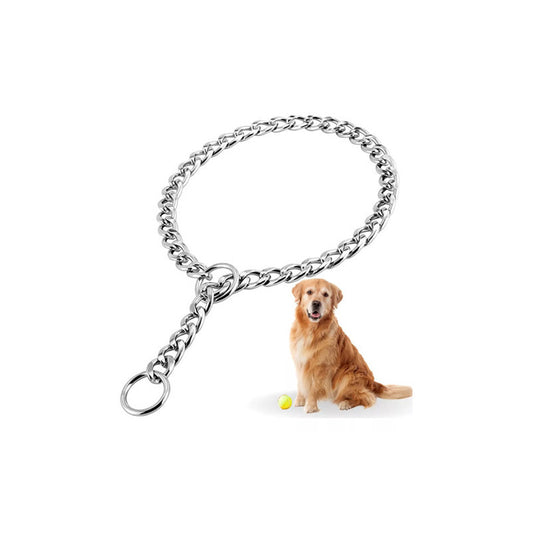 Collar De Castigo Fastpet Cadena Para Perro De Adiestramento Y Entrenamiento Ajustable Diferentes Tamaños Para Raza De Perros De Acero Inoxidable Resistente Suave Con La Piel Y Pelaje