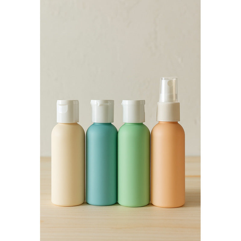 Set 4 Botellas De Viaje Botellas Viaje Porta Shampoo 60 Ml