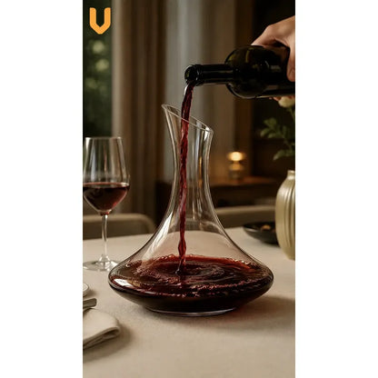 X2 Aireador Para Vinos Decantador De Vino Aireador 1500ml Transparente - Pequeño