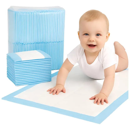 90 Sabanillas Protector Cama Bebe Pañales Protector 45x60 Cm Blanco
