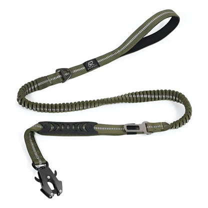 X2 Correa Tactica Perro Correa Larga Cinturon Seguridad Verde Musgo