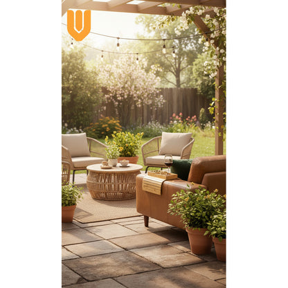 Bandeja Bambu Porta Vasos Sofa Comodidad Living Hogar Bambú