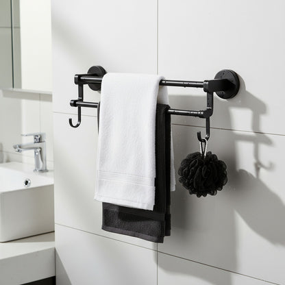 Orden Limpieza Baño Cocina Toallero Doble Barra Practico