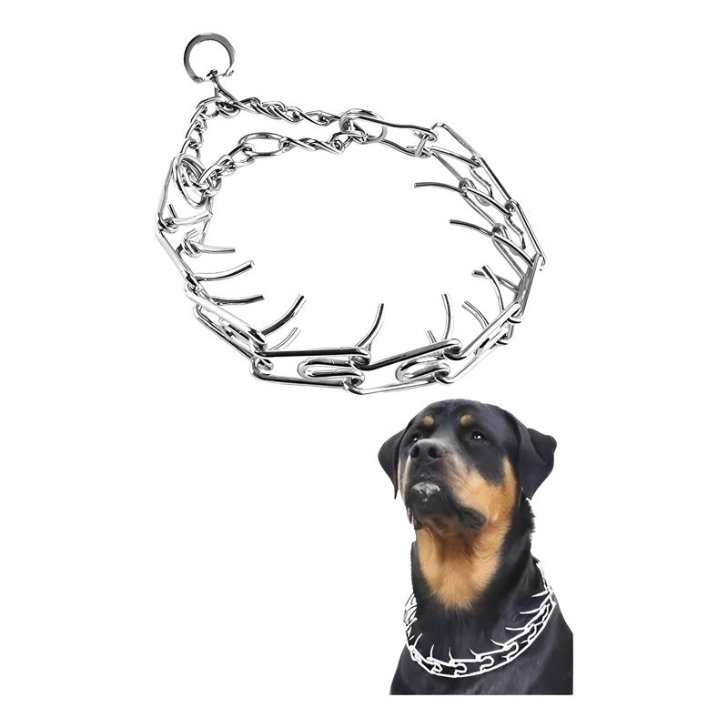 2 Collar De Adiestramiento Collar Adiestramiento Perro 60 Cm Plateado 60 Cm