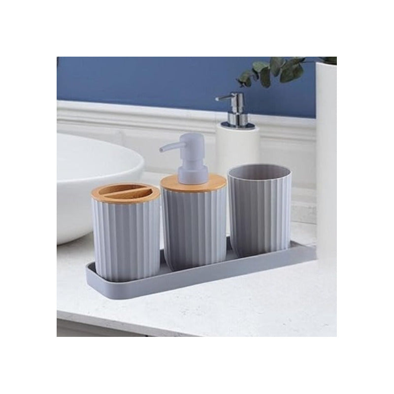 Set 4 Accesorios Bano Accesorios Para Baño Set De Baño Jabon