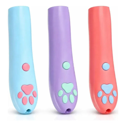 Juguete Varita Led Multicolor Mascotas Estimulo Interactivo Juguete Caza Felina Proyector Ratón Luz Multicolor Estimulacion Instinto Agilidad Diversion Interior Laser