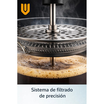 Cafetera Prensa Francesa Manual Cafe Prensa Francesa 600 Ml Negro