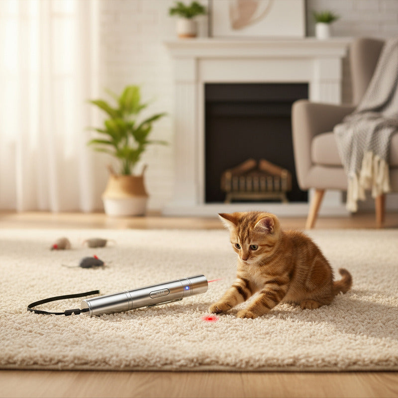 Puntero Laser Usb Juguete Laser Interactivo Gatos Recargable