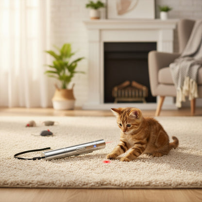 Puntero Laser Usb Juguete Laser Interactivo Gatos Recargable