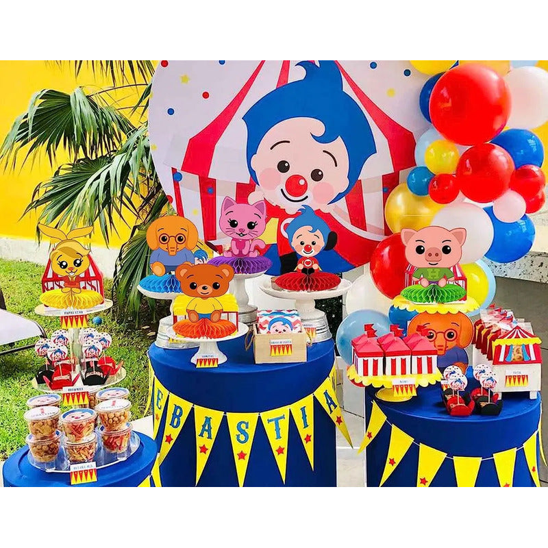40 Bolsas Para Piñata Payasito  Bolsas Para Dulces Piñata Celeste 176