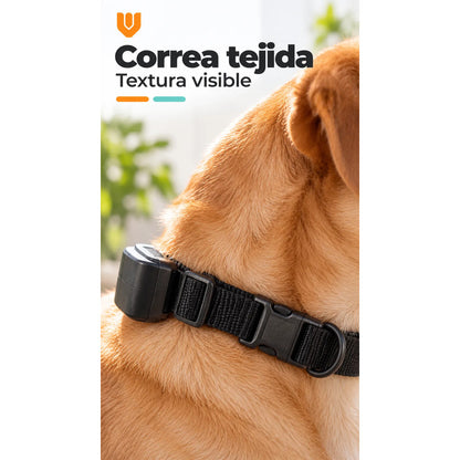 Collar Perro Entrenamiento Electrico Control Remoto Negro Collar Canino Correa Ajustable Tejida Hebilla Receptor Control Remoto Pantalla Pilas Incluidas Entrenamiento