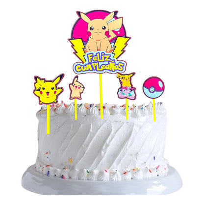 Topper Deco Torta Pokemon Cup Cake Fiestas Pokemon Decoracio