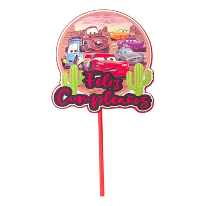 Topper Cumpleaños Torta Cotillon Cup Cake Fiestas Decoracion