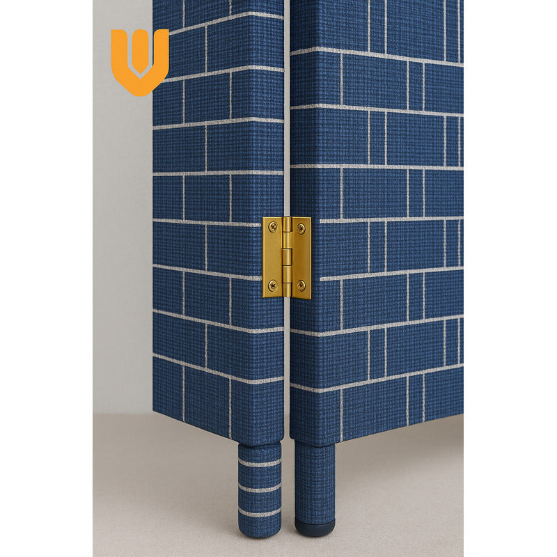 Vitrineon Biombo Separador Ratán Oficina 4 Paneles 180cm