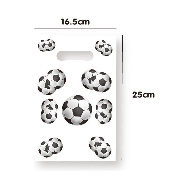 X10 Bolsas Para Piñata Pelota Futbol Bolsas Dulces Piñata  Pelota Futbol Blanca