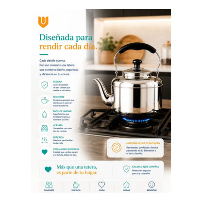 Tetera Cuello Cisne Invierno Café Gourmet Acero Metal Plateado Metalico Brillante Elegante Estilo Gourmet Moderno Cocina Barista Premium Acabado Acero Inoxidable