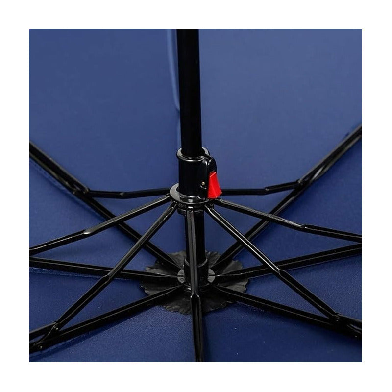 Parasol Retractil Sombrilla Plegable Paragua Lluvia 8 Varill