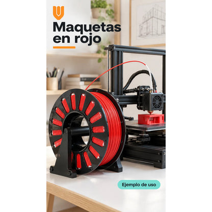 2 Rollos Filamento Rojo Impresora 3d Repuesto Carrete Bobina Rojo