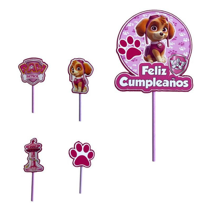 Topper Cumpleaños Torta Cotillon Cup Cake Fiestas Decoracion