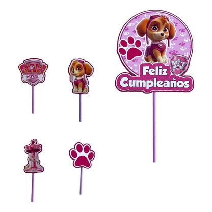 Topper Cumpleaños Torta Cotillon Cup Cake Fiestas Decoracion