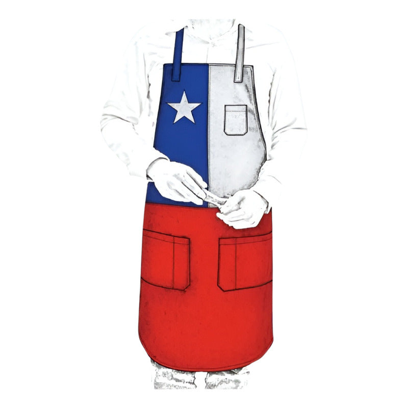 X4 Delantal Cocina Fechas Patrias Delantal Festivo Chile