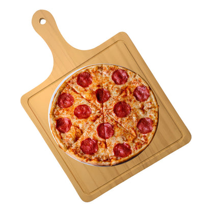 X2 Tablas Pizza Tabla Cuadrada Picoteo Plato Madera 30x40cm