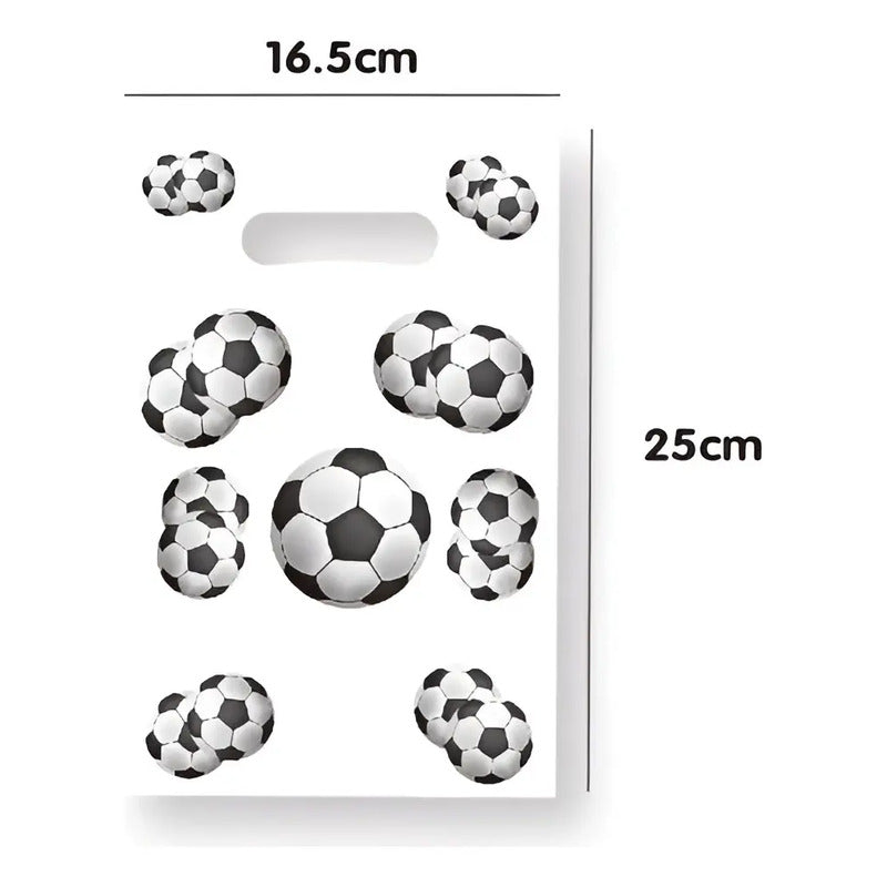 X20 Bolsas Para Piñata Pelota Futbol Bolsas Dulces Piñata  Blanco-negro Fultbol