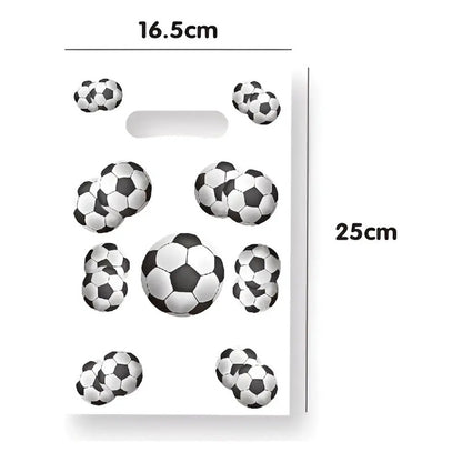X20 Bolsas Para Piñata Pelota Futbol Bolsas Dulces Piñata  Blanco-negro Fultbol