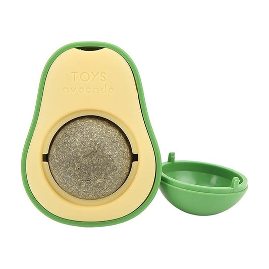 Kit 3 De Juguete Para Gatos Con Forma De Aguacate Y Bola De Hierba Gatera Extraíble Catnip Toys Avocado